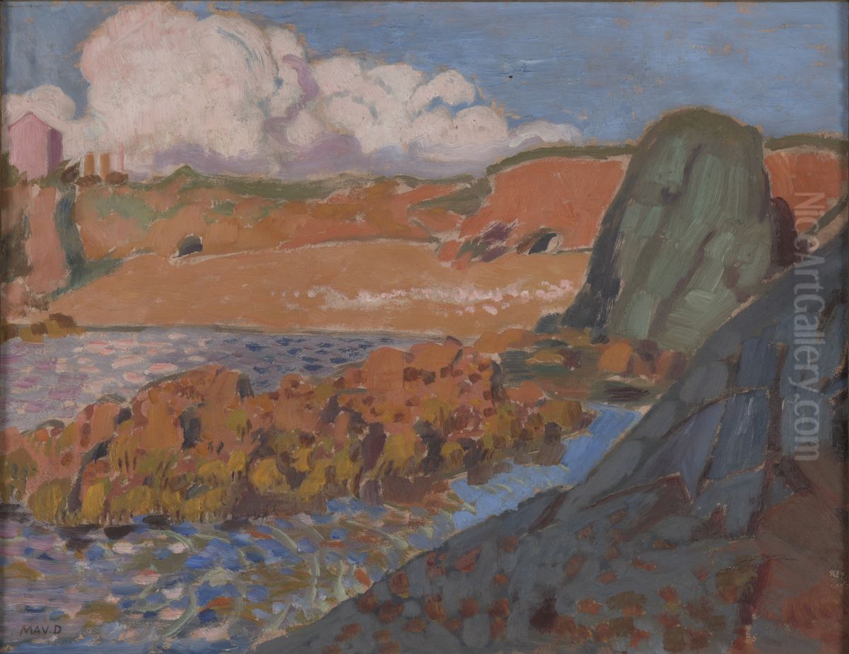 La plage rouge Oil Painting by Maurice Denis