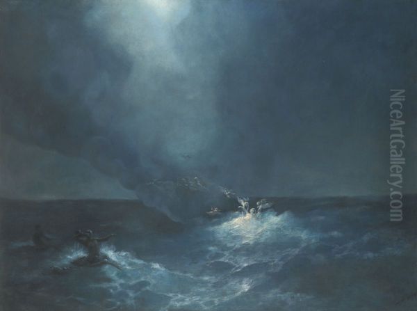 The birth of Aphrodite Oil Painting by Ivan Aivazovsky