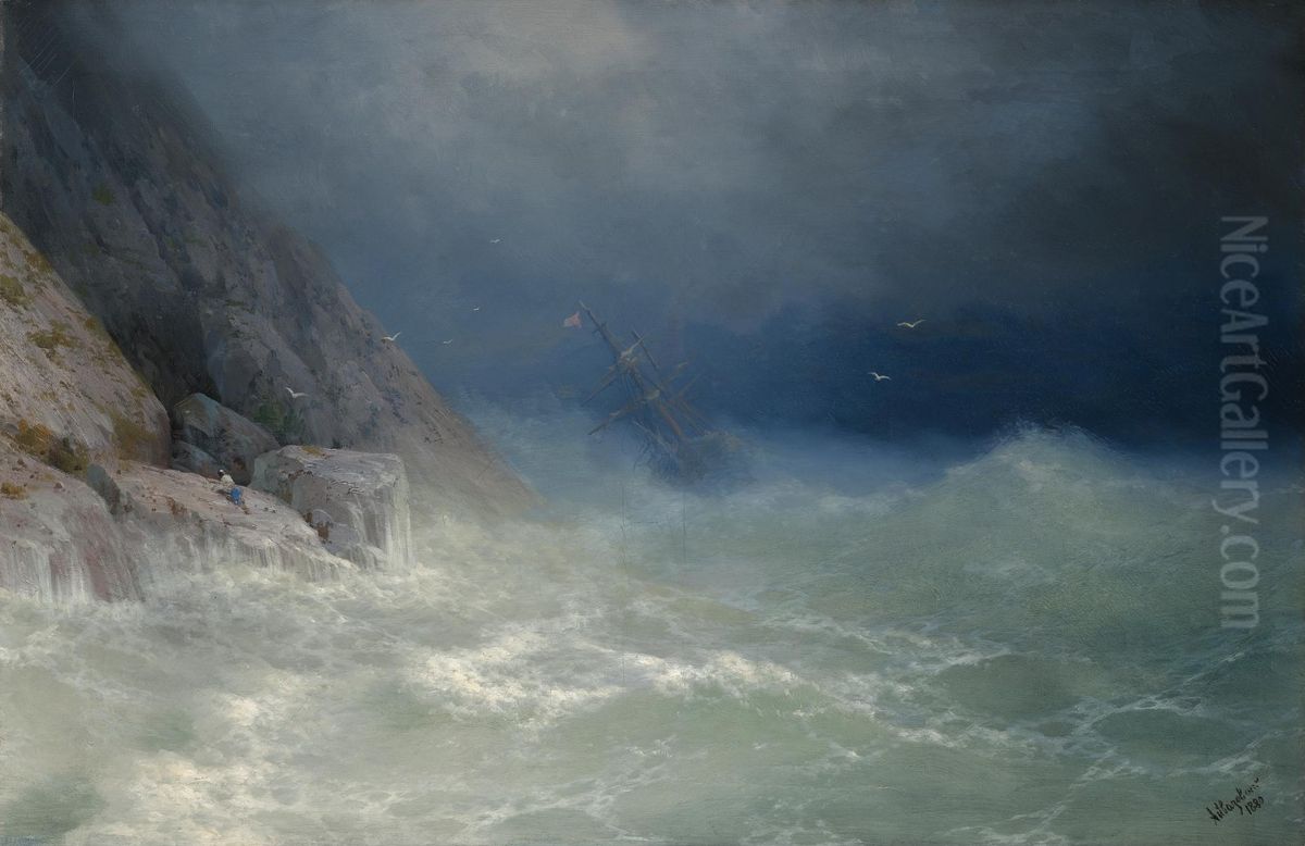 The Survivor Oil Painting by Ivan Aivazovsky