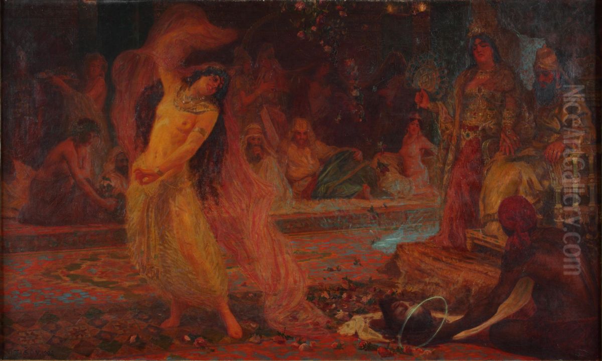 Ples Salome Oil Painting by Ivan Tisov