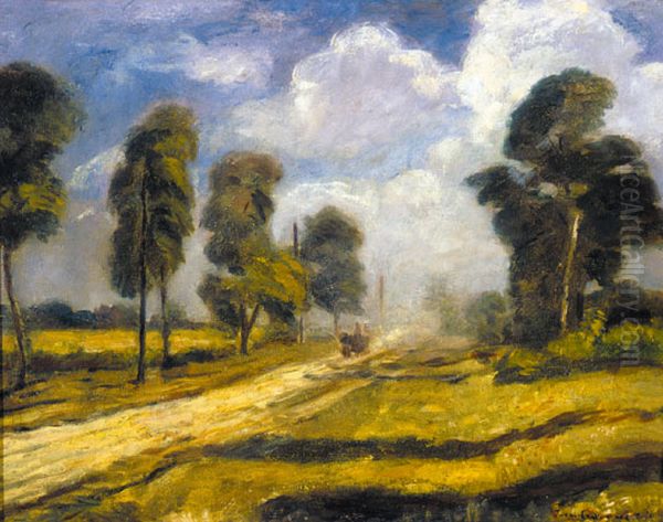 On the Dusty Way Oil Painting by Bela Ivanyi-Grunwald