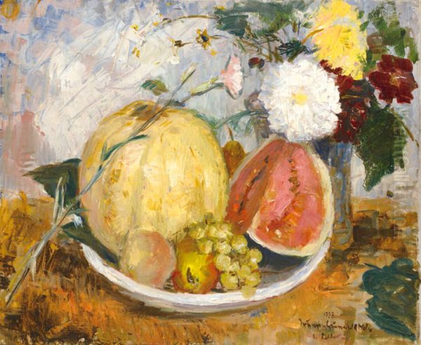 Autumn Still-life Oil Painting by Bela Ivanyi-Grunwald