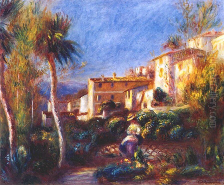 Postgebaude in Cagnes Oil Painting by Pierre Auguste Renoir