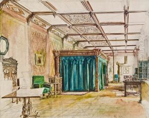Interieur aus Schloss Hradek.