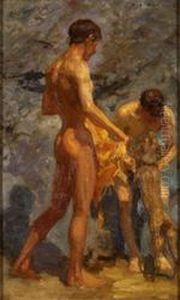 Study of Bathing Boys