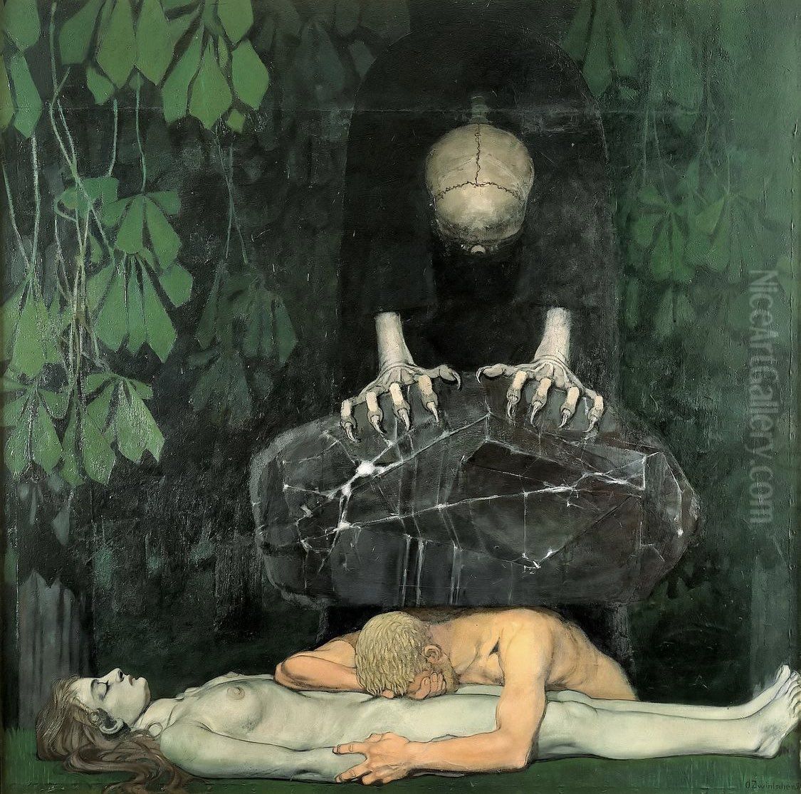 Gram Oil Painting by Oskar Zwintscher