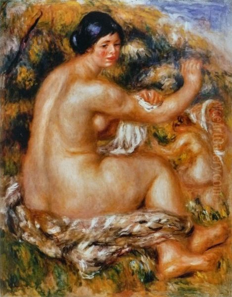 Apres le bain Oil Painting by Pierre Auguste Renoir