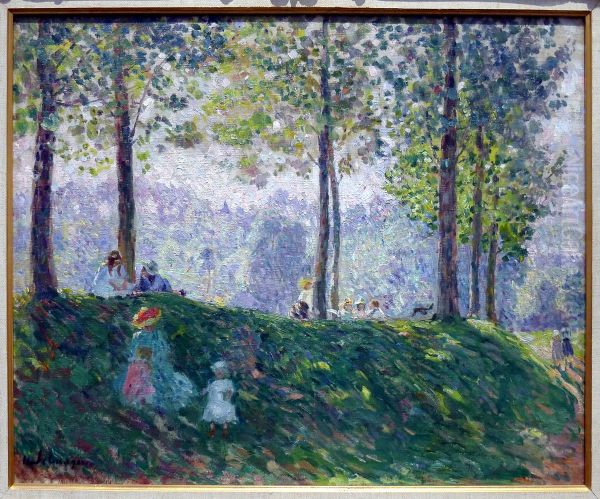 An afternoon in the park Oil Painting by Henri Lebasque