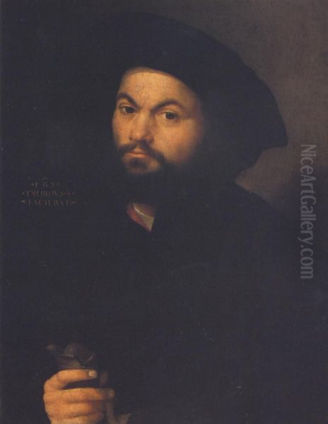 Portrait of a Man Oil Painting by Francesco Torbido