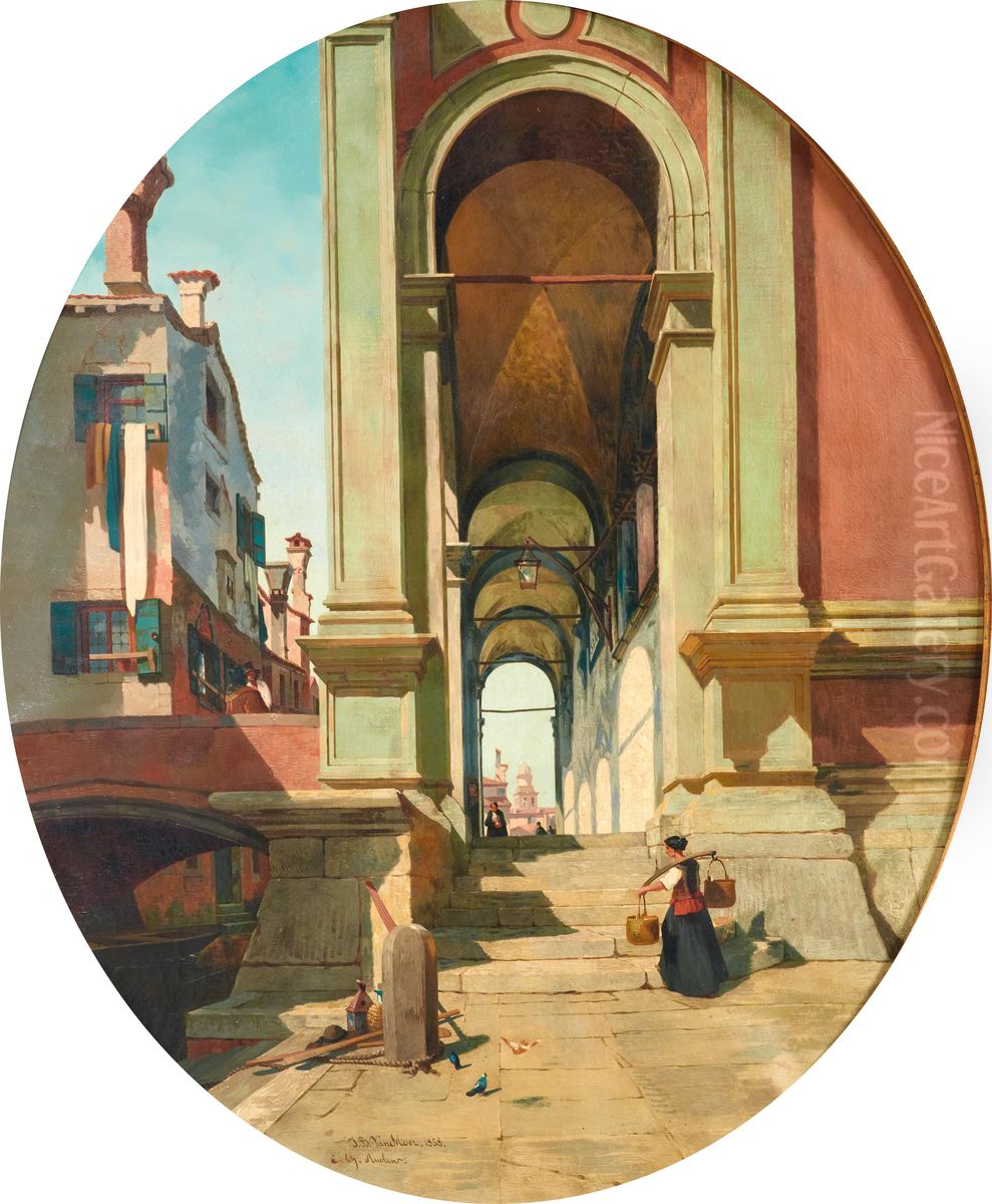 The Water Carrier, Venice Oil Painting by Jean-Baptiste Van Moer