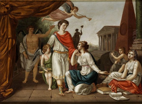 Allegorie der gerechten Staatsfuhrung. Oil Painting by Jean  Bernard