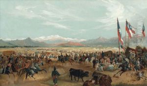 Llegada del Presidente Prieto a la Pampilla.