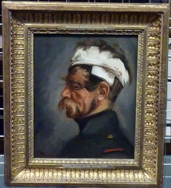 Head of a woundet Man Oil Painting by Theodore Gericault