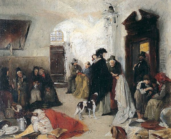 In pawnshop Oil Painting by Gotthardt Kuehl