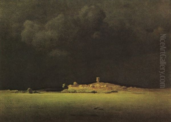 After a rain (study) Oil Painting by Arkhip Kuindzhi