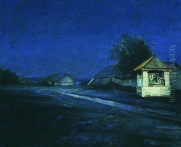 Night landscape Oil Painting by Arkhip Kuindzhi