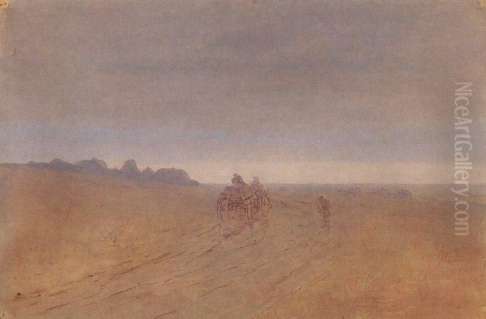 Autumn. Fog Oil Painting by Arkhip Kuindzhi