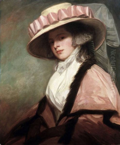 Catherine (Brouncker) Adye, later Catherine Willett Oil Painting by George Romney