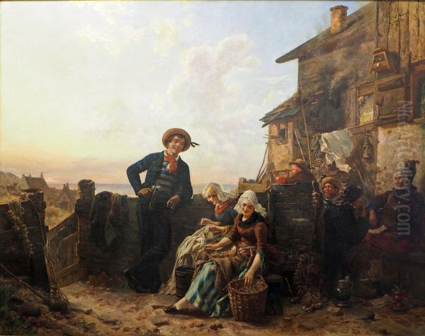 Junger Seemann als Freier Oil Painting by Karl Hubner