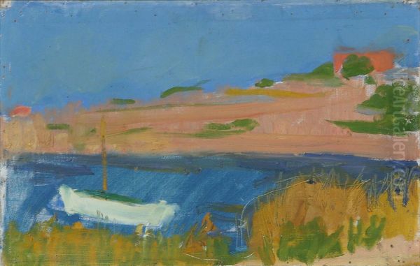 View from Christianso. Oil Painting by Ole Host