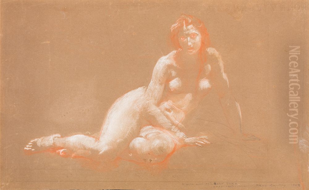 La Madeleine Oil Painting by Paul-Jacques-Aime Baudry