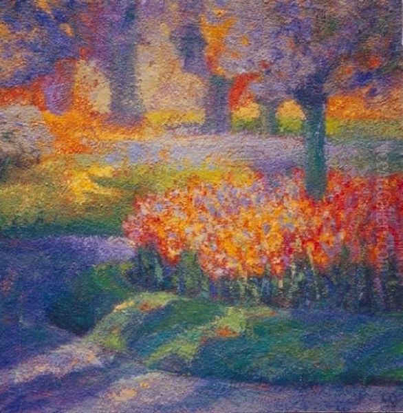 I Giardini di Giotto Oil Painting by unknown