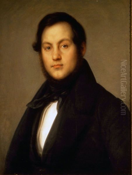 Portrait of Ignazio Marini Oil Painting by Giovanni Carnovali