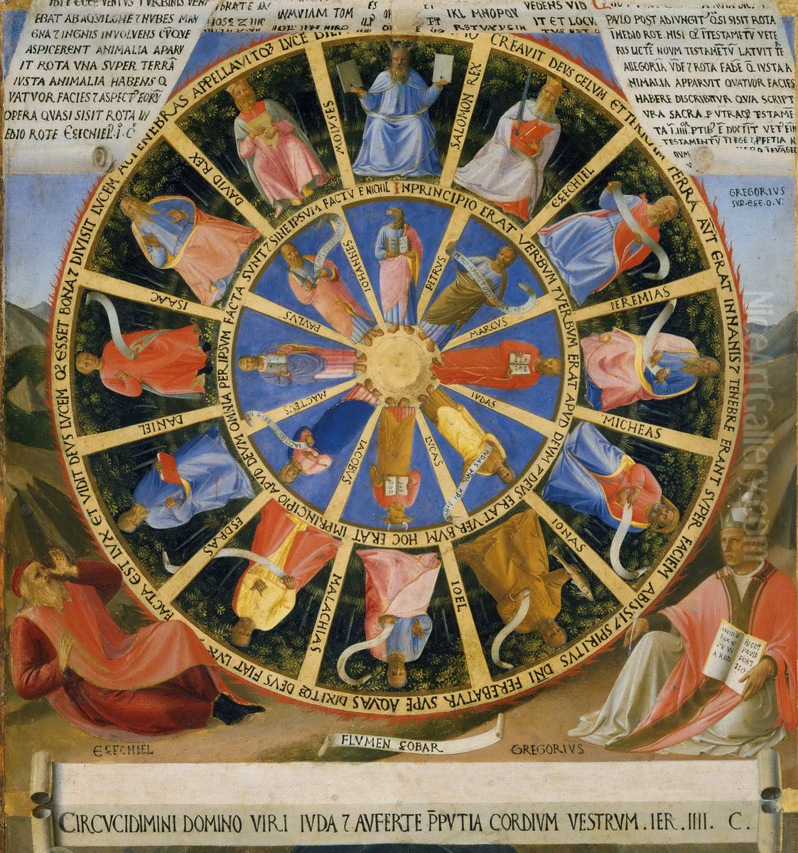 The Vision of Ezekiel Oil Painting by Fra Angelico