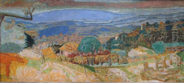 Paysage au Cannet Oil Painting by Pierre Bonnard