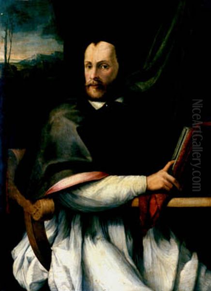 Portrait ofGiovanni della Casa(1503-1556) Oil Painting by Pontormo