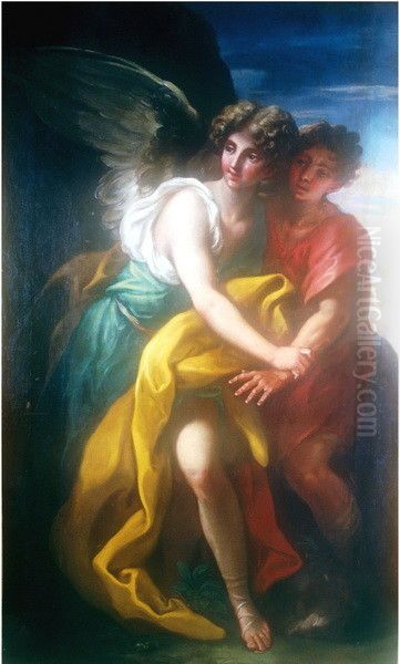 Jacob Wrestling with the Angel Oil Painting by Niccolo Bambini