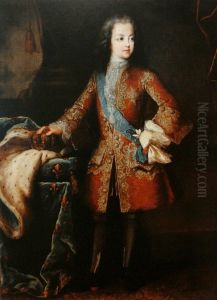 Portrait of Louis XV at the age of 8.