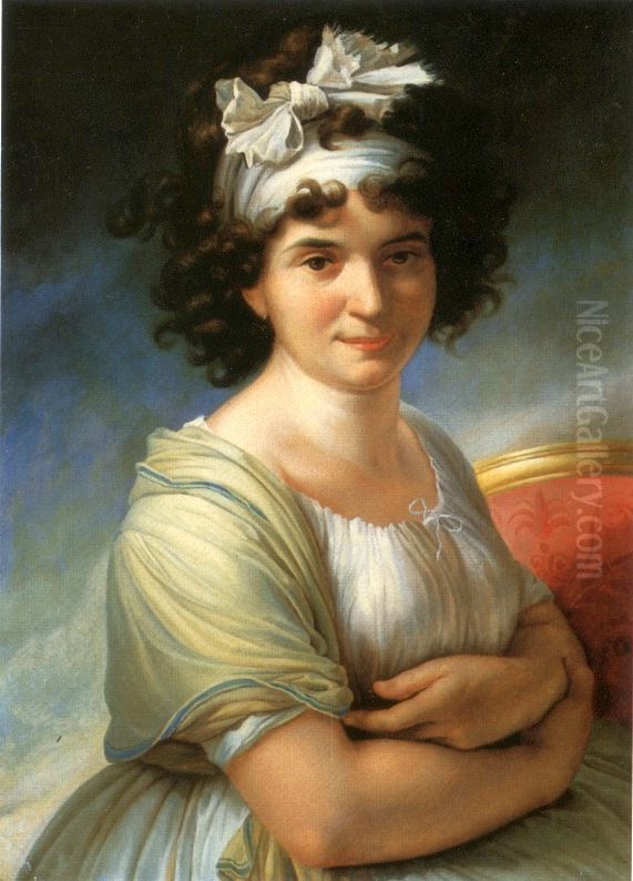 Portrait of Princess Vlaminska (singer Cotelini?). Oil Painting by Elisabeth Louise Vigee Le Brun