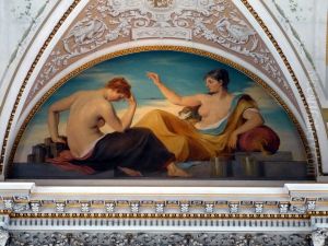 allegory of geomagnetism and  volcanism.
