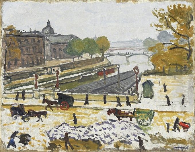 Pont-Neuf in Sunshine Oil Painting by Albert Marquet