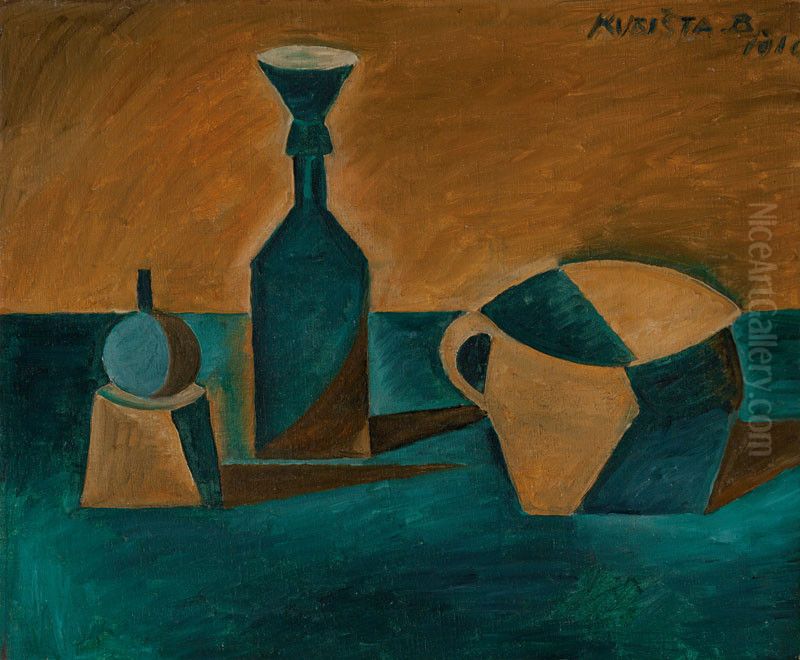 Still life with funnel Oil Painting by Bohumil Kubista Still life with funnel Oil Painting by Bohumil Kubista