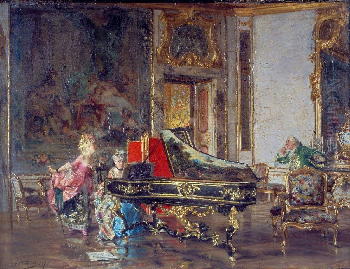 Old song Oil Painting by Giovanni Boldini
