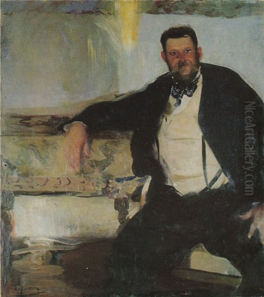 Portrait of Jan Stanislawski (1860-1907). Oil Painting by Oleksandr Murashko