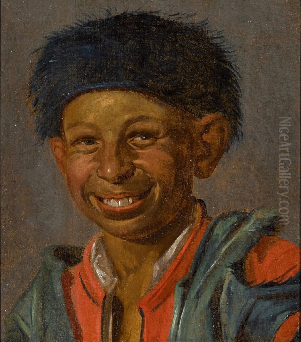 Laughing fisherboy Oil Painting by Frans Hals