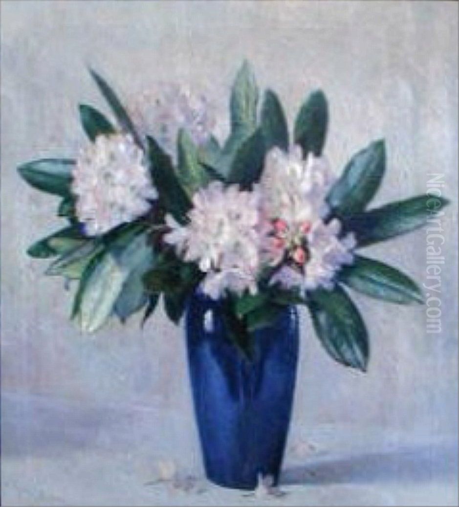 Rhododendrons Oil Painting by unknown