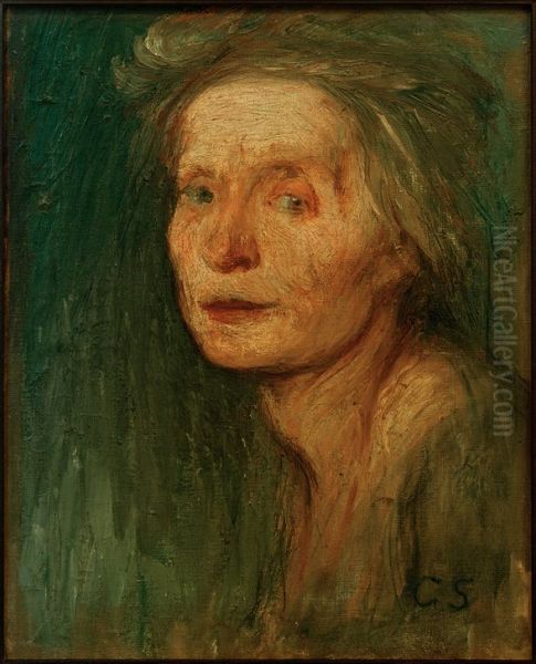 Self-portrait Oil Painting by Clara Siewert