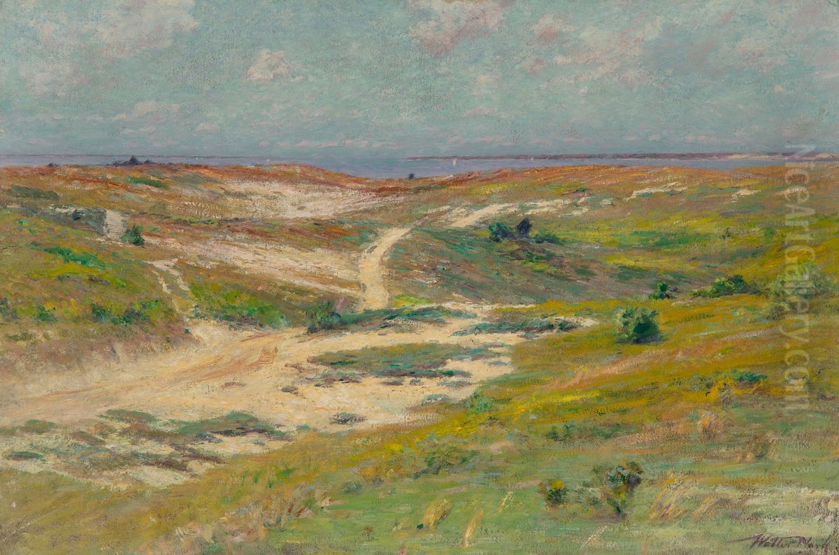 Shinnecock Sandy Road Oil Painting by Walter A. Clark