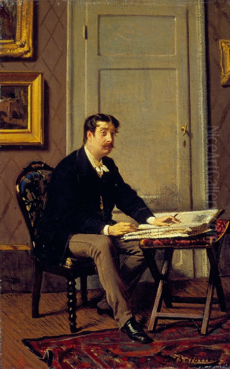 Portrait of Giorgio Sevieri Oil Painting by Giovanni Boldini