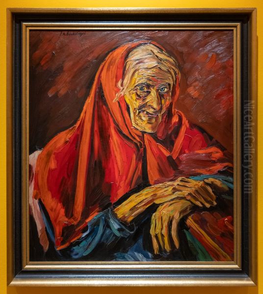 Mutterbild Oil Painting by Peter August Bockstiegel