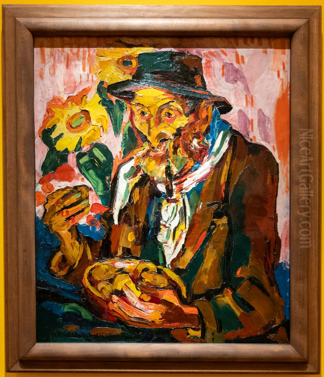 Bauer Thorlumke Oil Painting by Peter August Bockstiegel