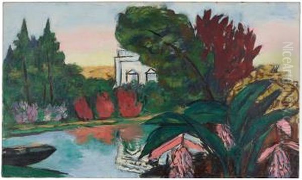 Park Bagatelle Oil Painting by Max Beckmann