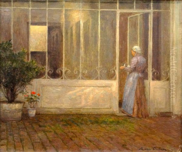 La Verandah Oil Painting by Marie Duhem