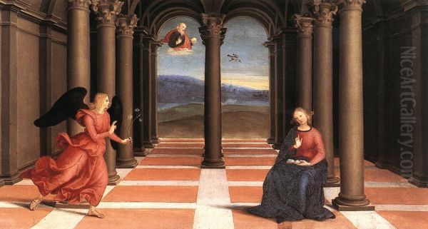 Annunciation Oil Painting by Raphael