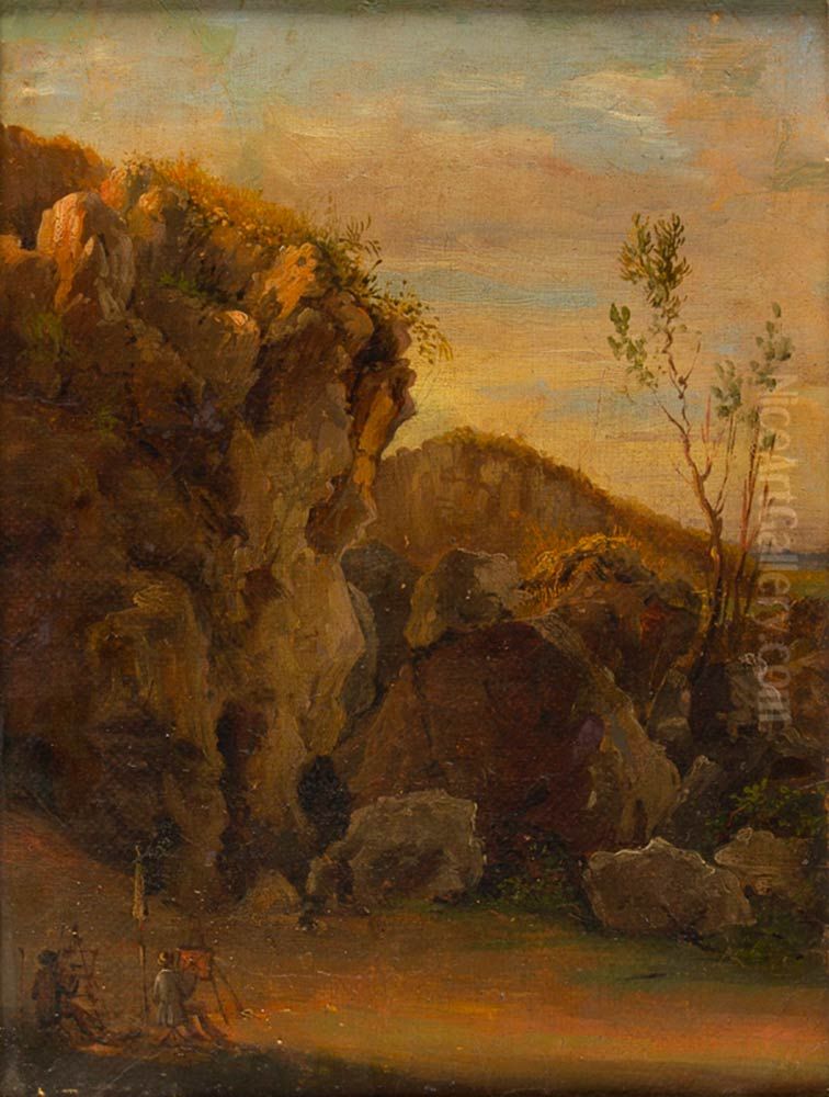 Painters at the easel Oil Painting by unknown