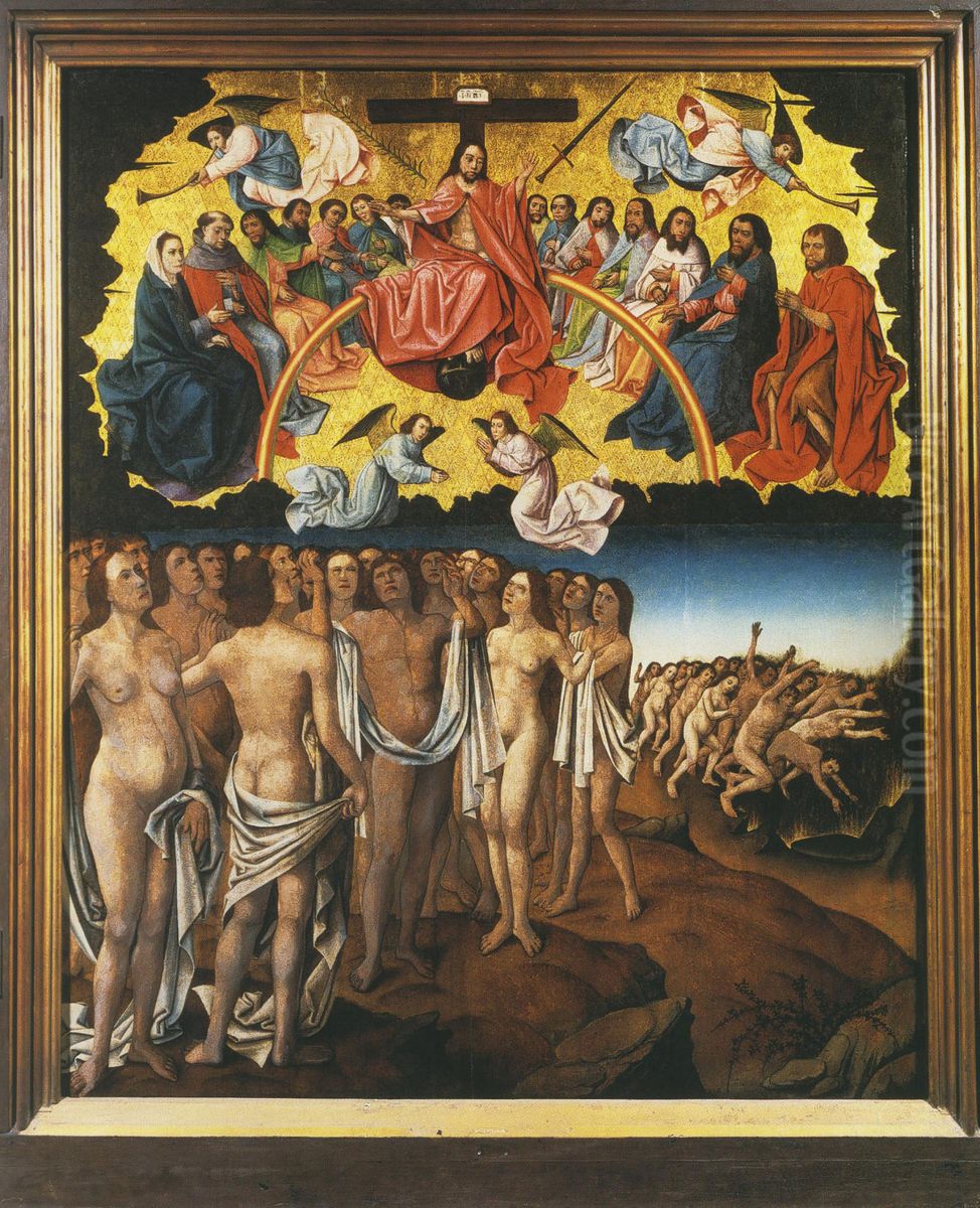 Last Judgement Oil Painting by Master of Affligem